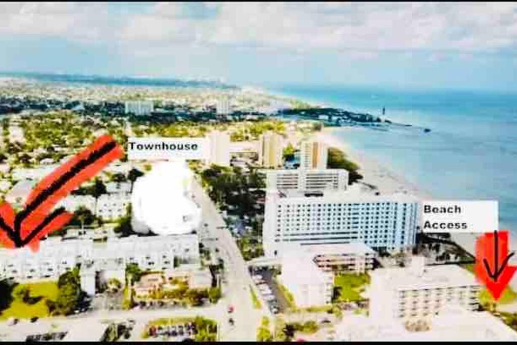 Across The Ocean Few Steps To Beach Contemporary Three Bedroom Townhouse Pompano Beach Kültér fotó